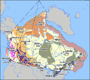 Canada pipeline map